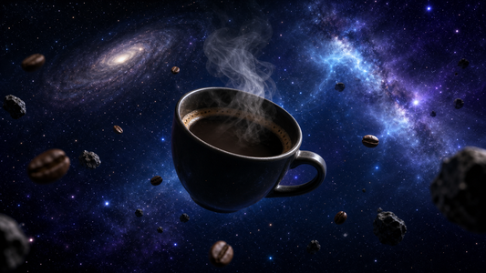Specialty coffee floating in deep space — Intergalactic Coffee Roasters